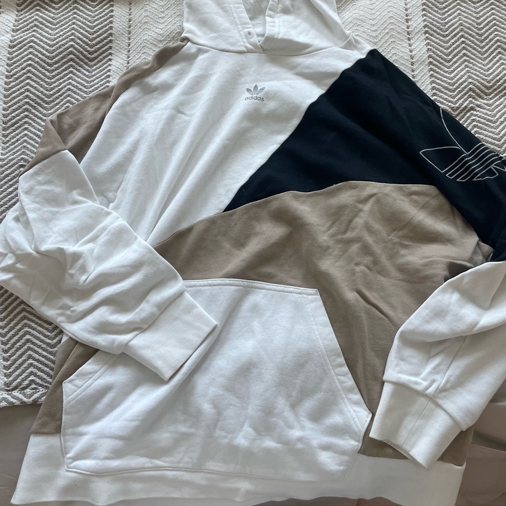 Adidas tri color hoodie